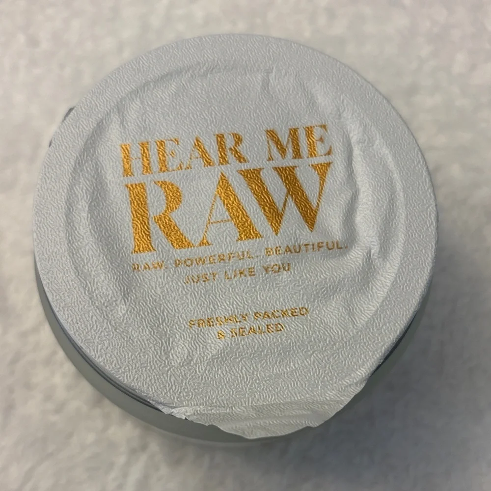Hear me Raw detoxifying Skincare Mask with Gold Lid